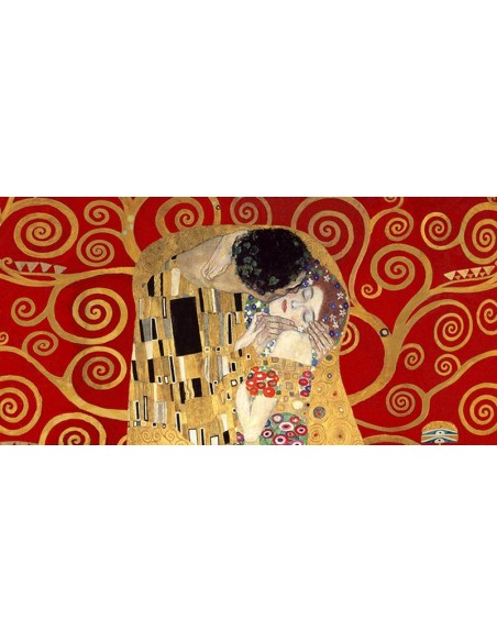 El beso, detalle (variación roja)