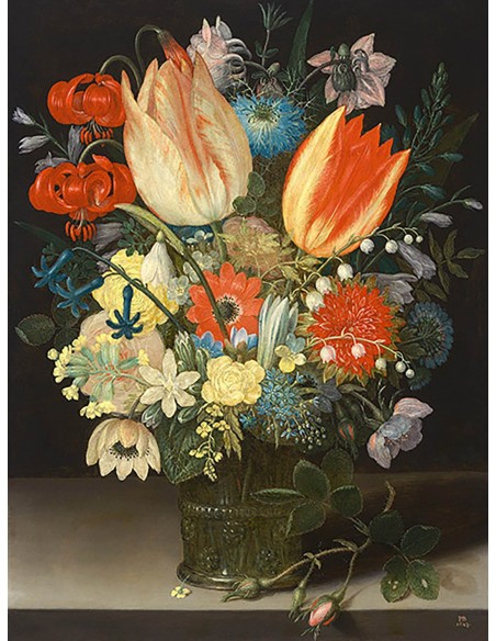 Naturaleza muerta con tulipanes