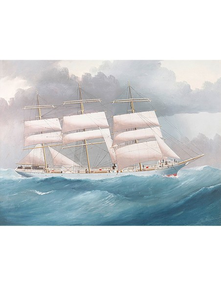 El barco Brynymor en el mar