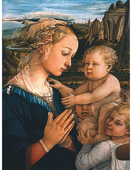 Virgen con el Niño y ángeles (detalle)