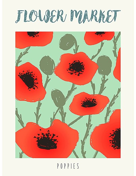 Mercado de flores: Amapolas