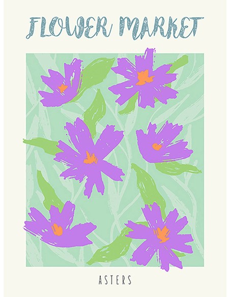 Mercado de flores: Asters