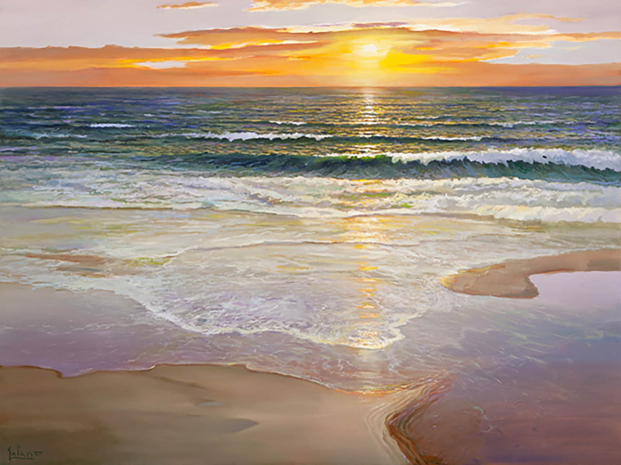 Amanecer en la costa