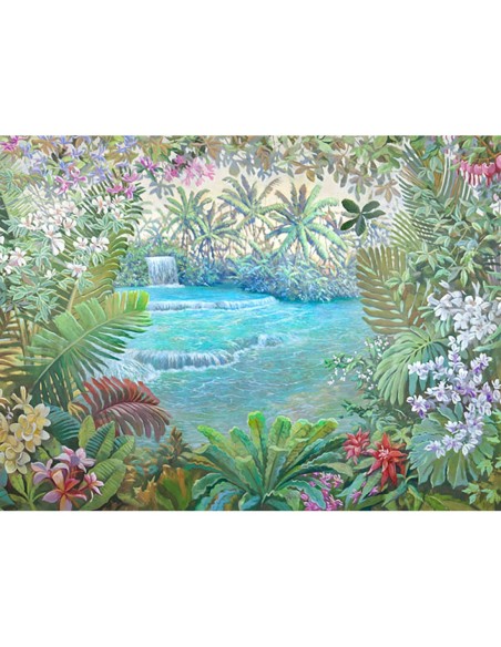 Cascada tropical (detalle)