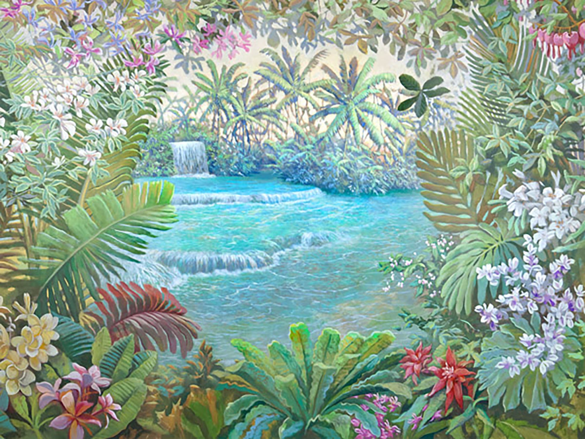 Cascada tropical (detalle)