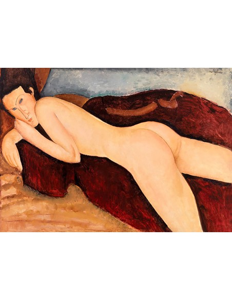 Desnudo reclinado de espaldas