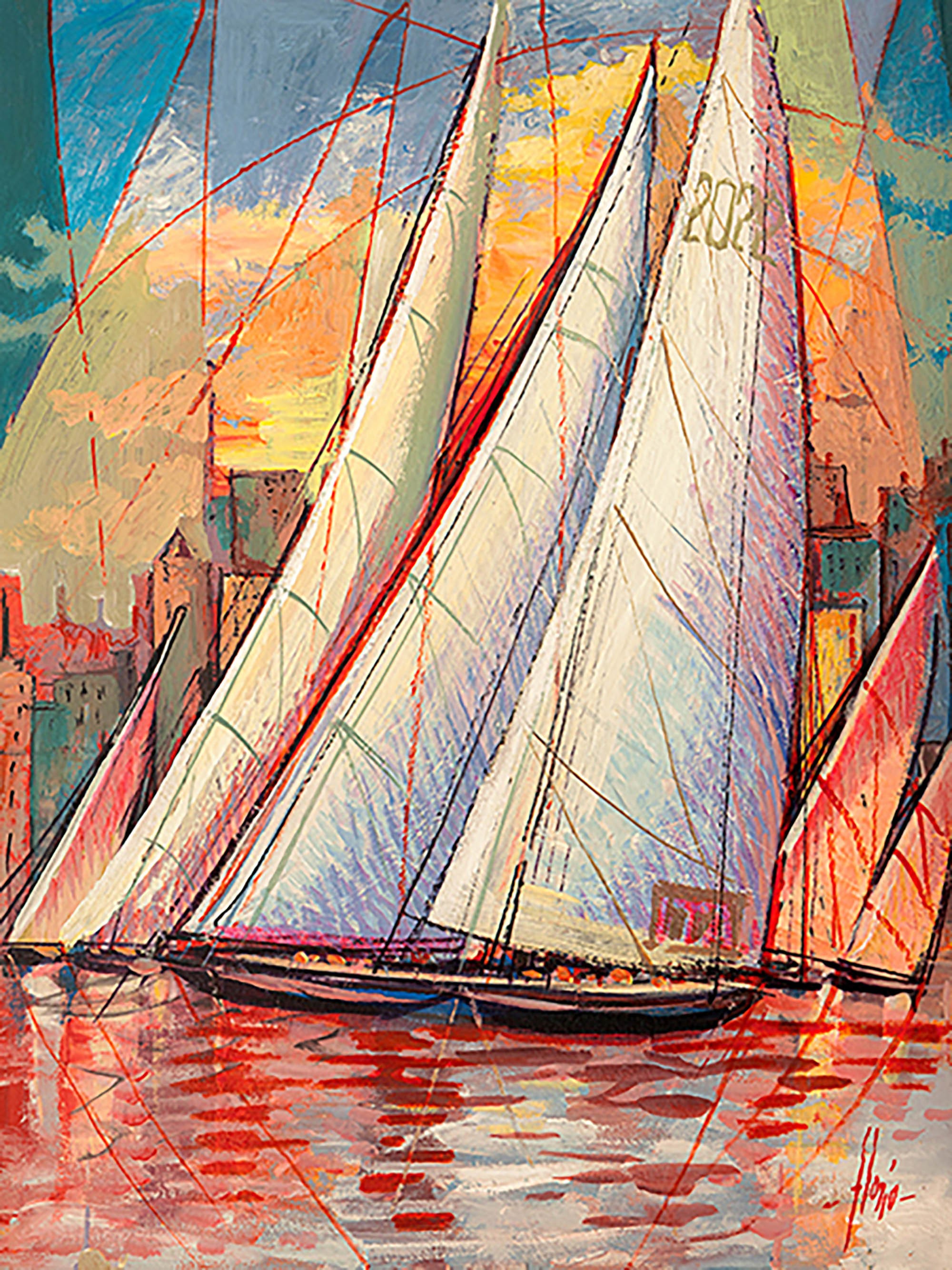 Llegada al atardecer