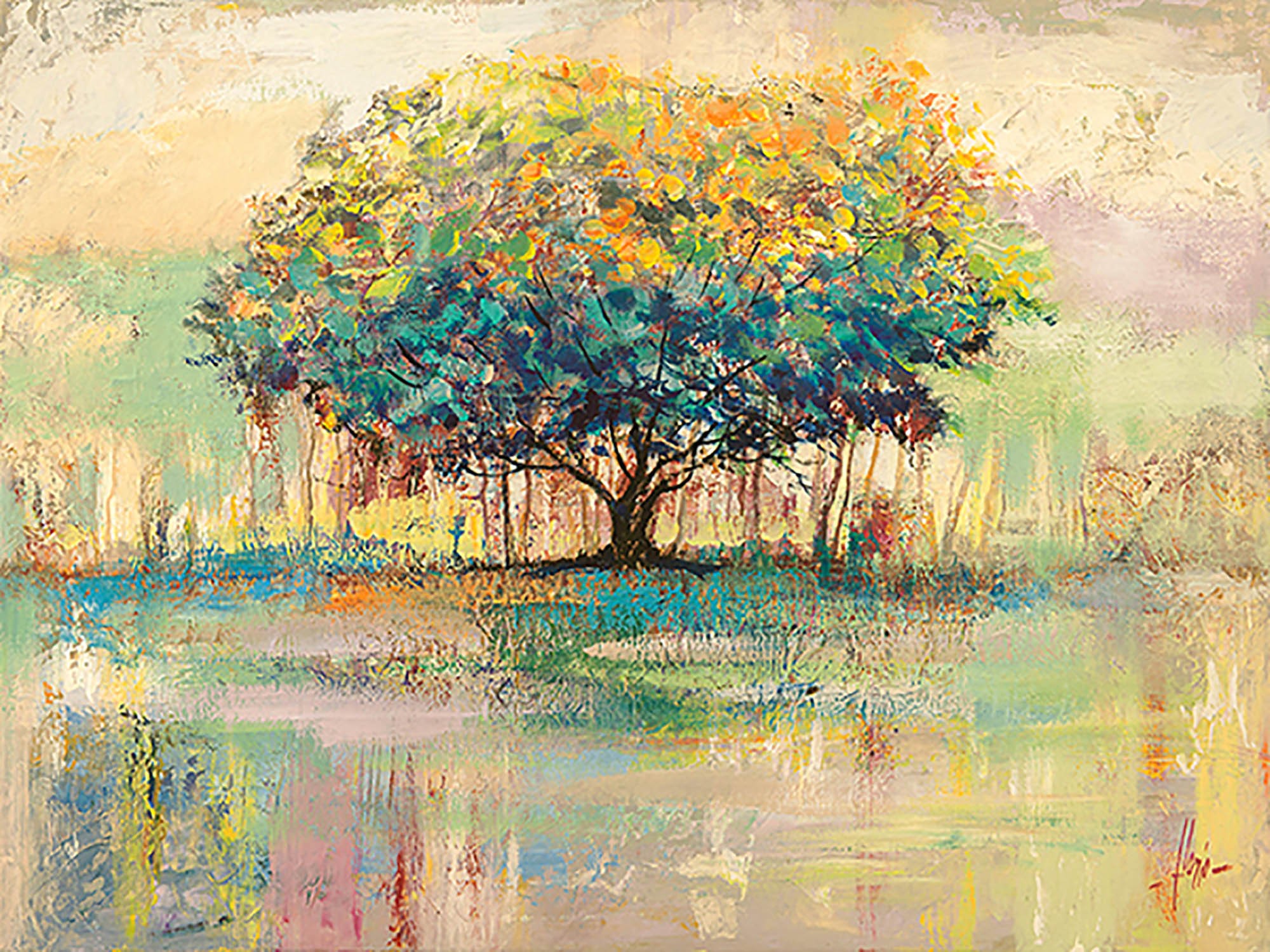 Árbol colorido