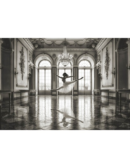 Bailarina en un salón de palacio