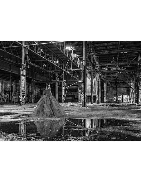 Paisaje femenino no convencional 8, La fábrica (BW)