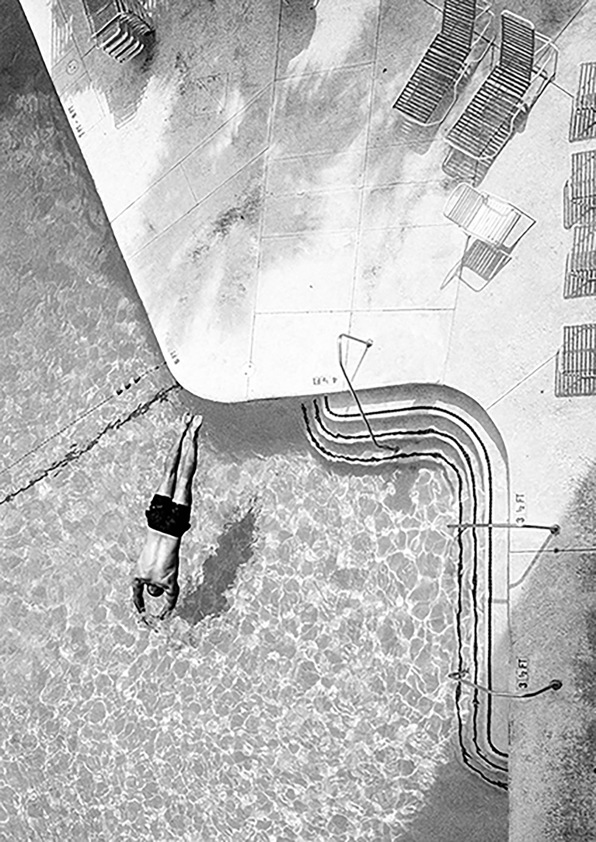 La piscina II (blanco y negro)