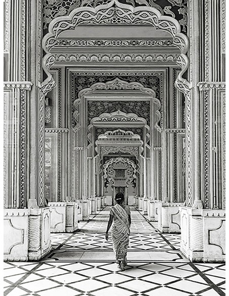 Puerta Patrika, Jaipur, India (BW)