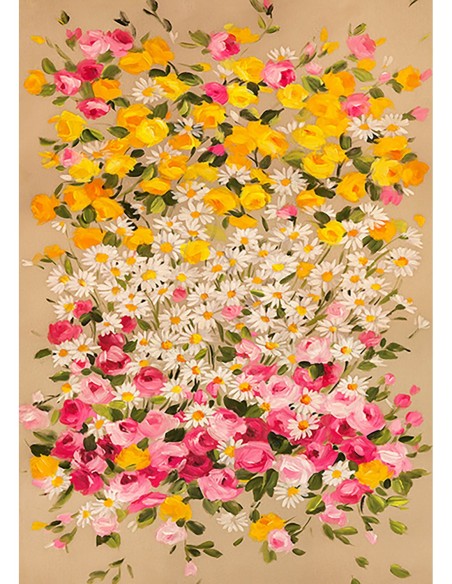 Guirnalda de flores (beige)