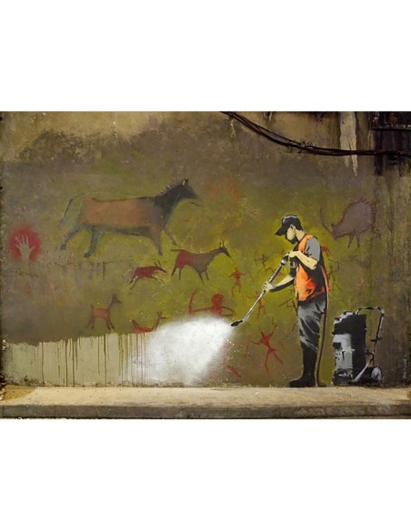 Leake Street, Londres (grafiti atribuido a Banksy)