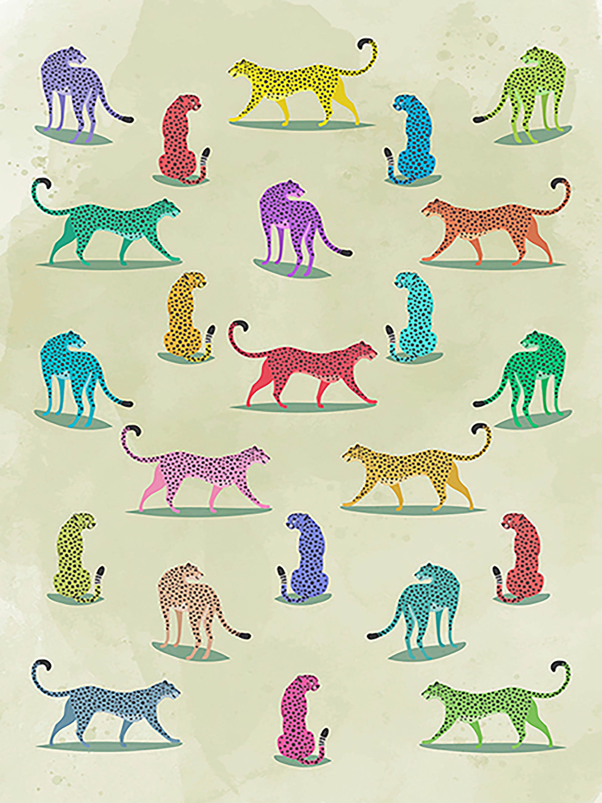 Patrón de vida silvestre I (multicolor)