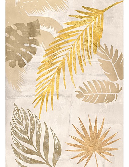 Hojas de palma doradas I