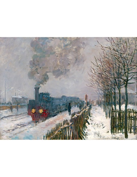 Le train dans la neige