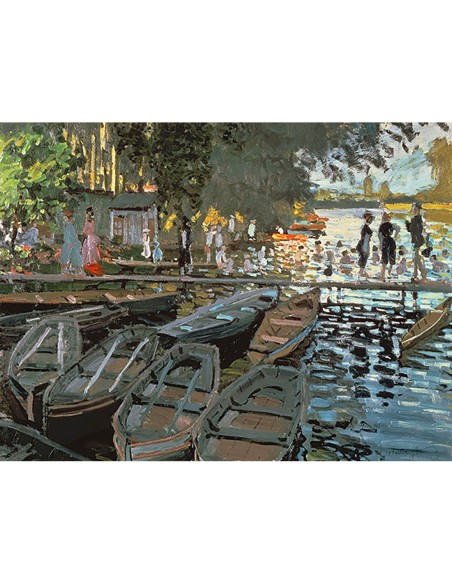 Bañistas en La Grenouillere (detalle)