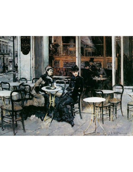 Conversación en el café de París