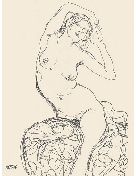 Mujer desnuda sentada