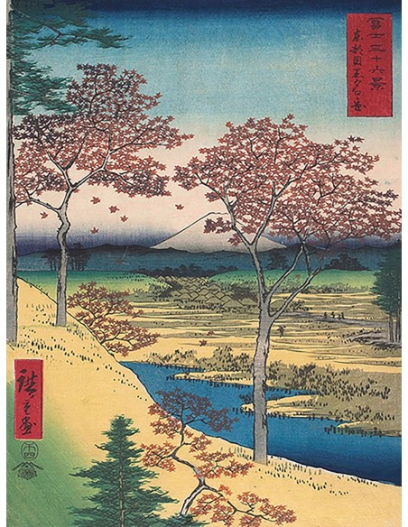 La colina del crepúsculo de Meguro en la capital del este