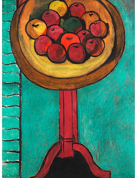 Cuenco de manzanas sobre una mesa, 1916