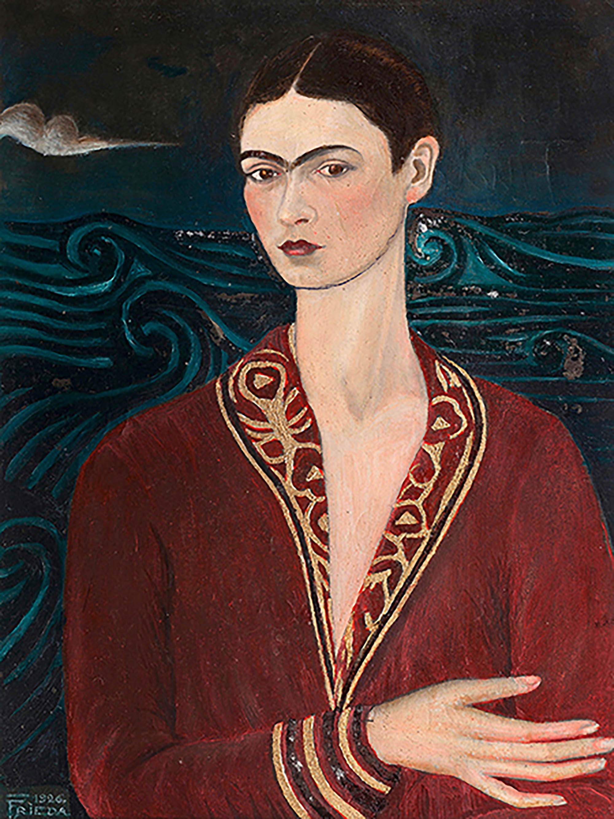 Autorretrato con vestido de terciopelo, 1926