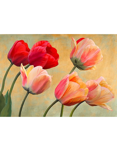 Tulipanes dorados (detalle)