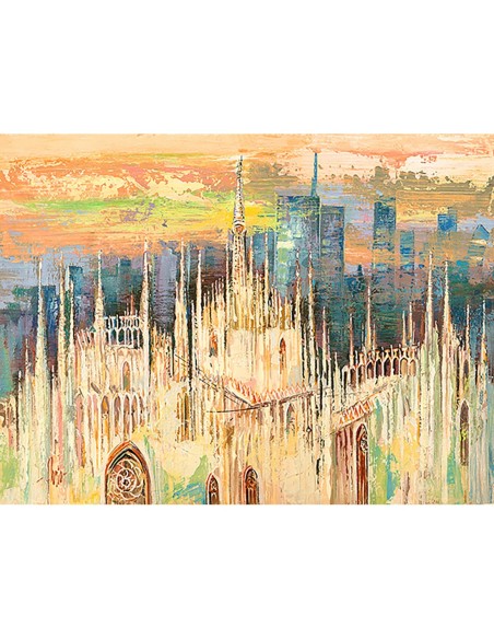 Puesta de sol sobre Milán