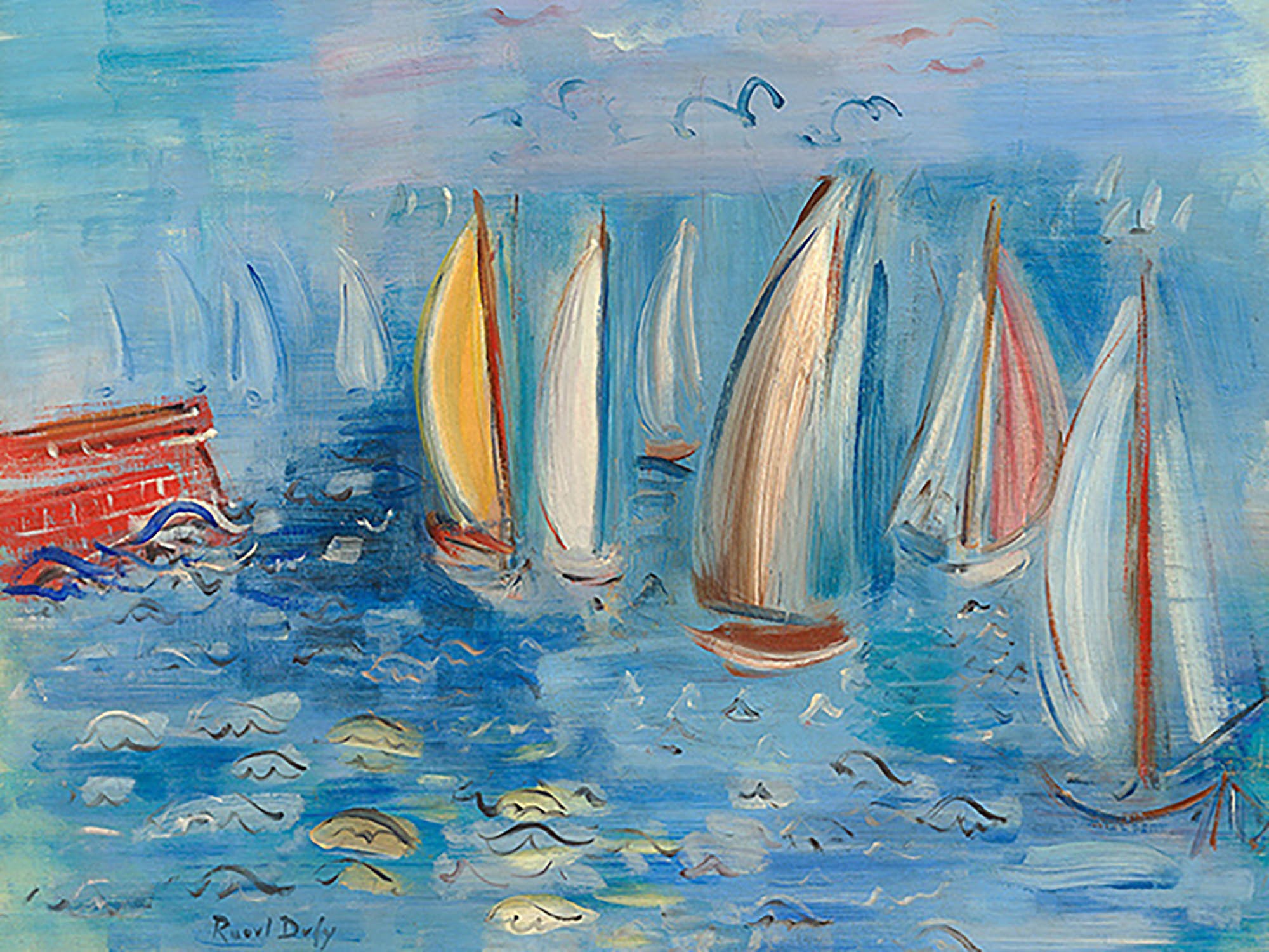 Regates a la jetee rouge au havre