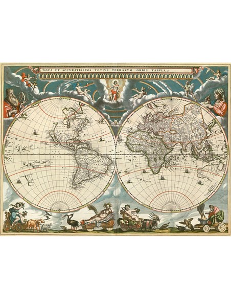 Nova et accussima totius terrarum orbis tabula, 1664