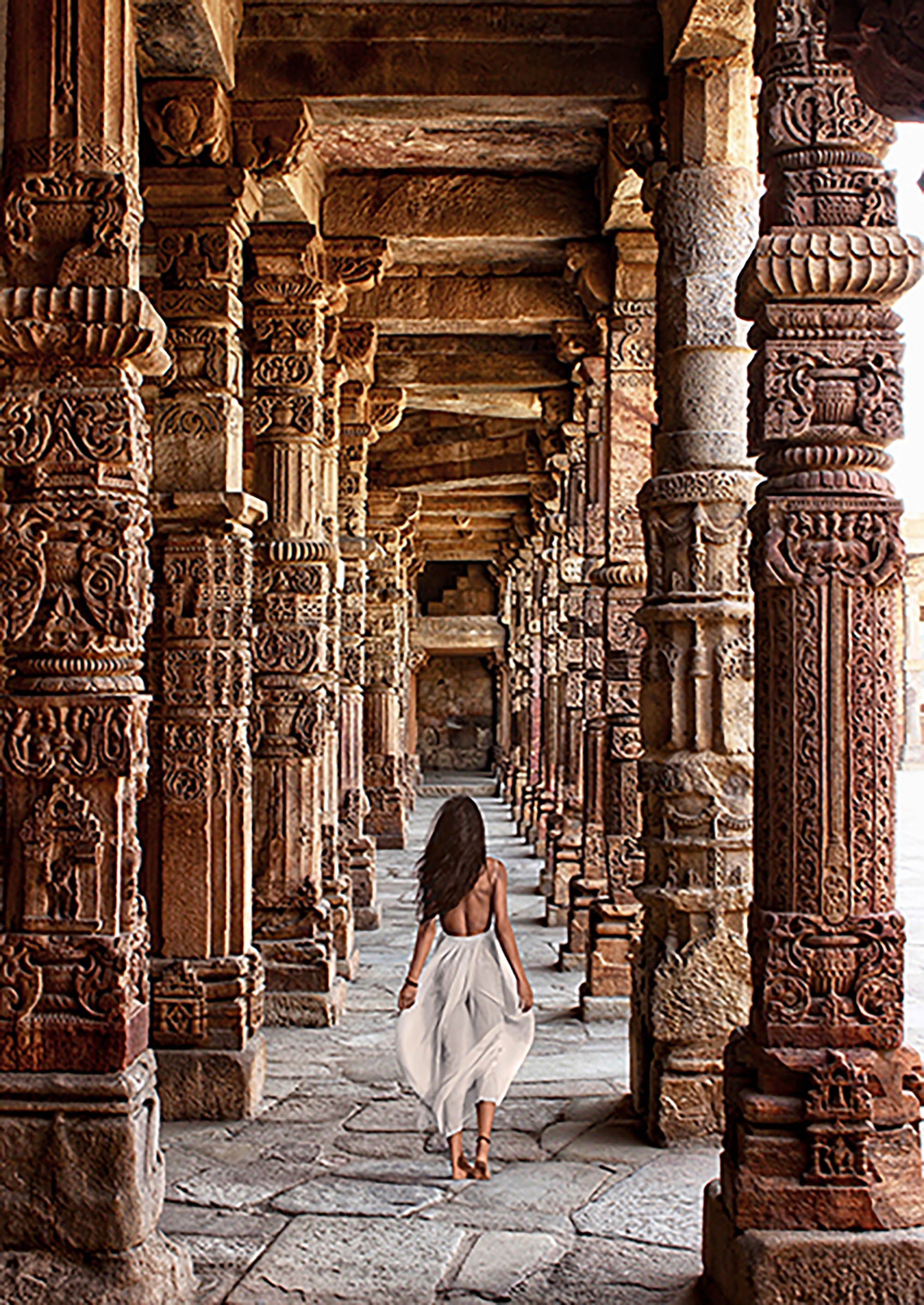 En el templo, India