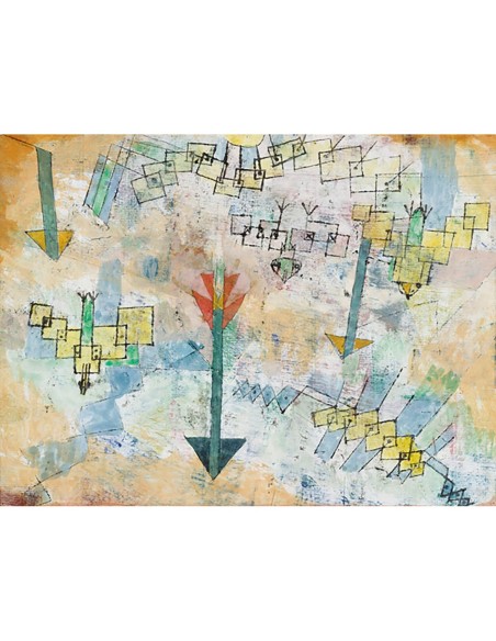 Pájaros volando y flechas