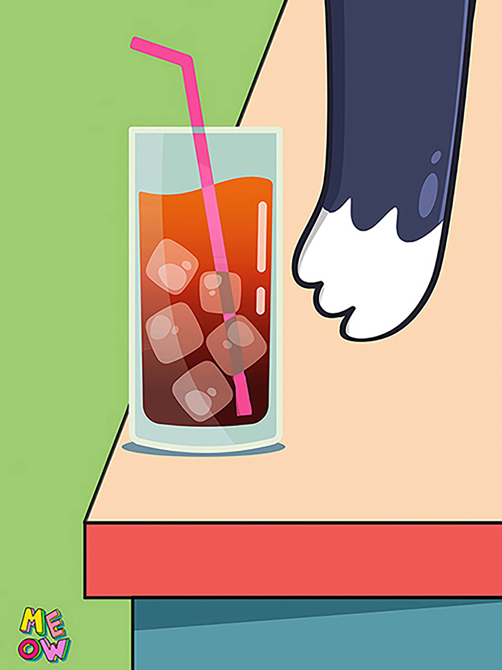 El gato está sobre la mesa II