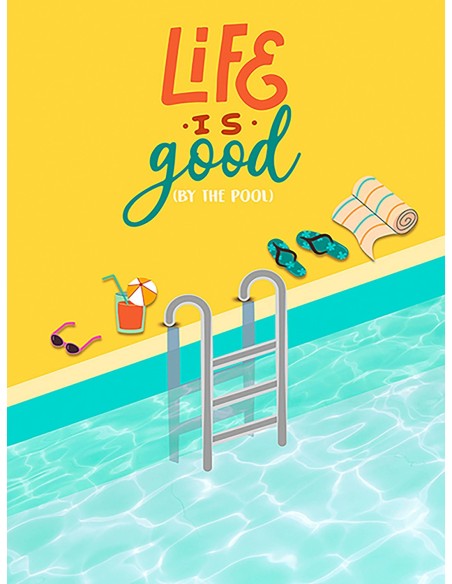 La vida es buena (junto a la piscina)