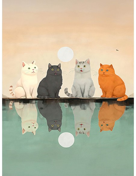 Amigos a la luz de la luna (detalle)