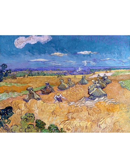 Campos de trigo con segador, Auvers
