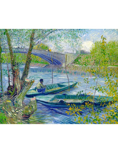 Pesca en primavera, el Pont de Clichy (Asnires)