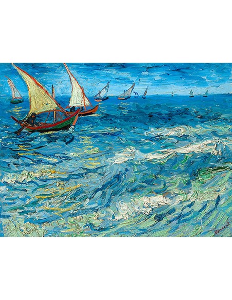 Paisaje marino en Saintes-Maries, 1888