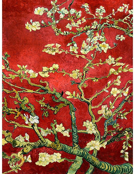 Van Gogh Deco  Almendro en flor (variación roja, detalle)