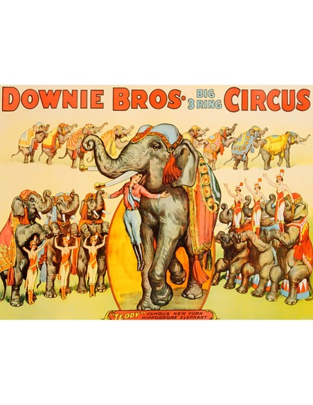 Circo de tres pistas de Downie Bros., 1935