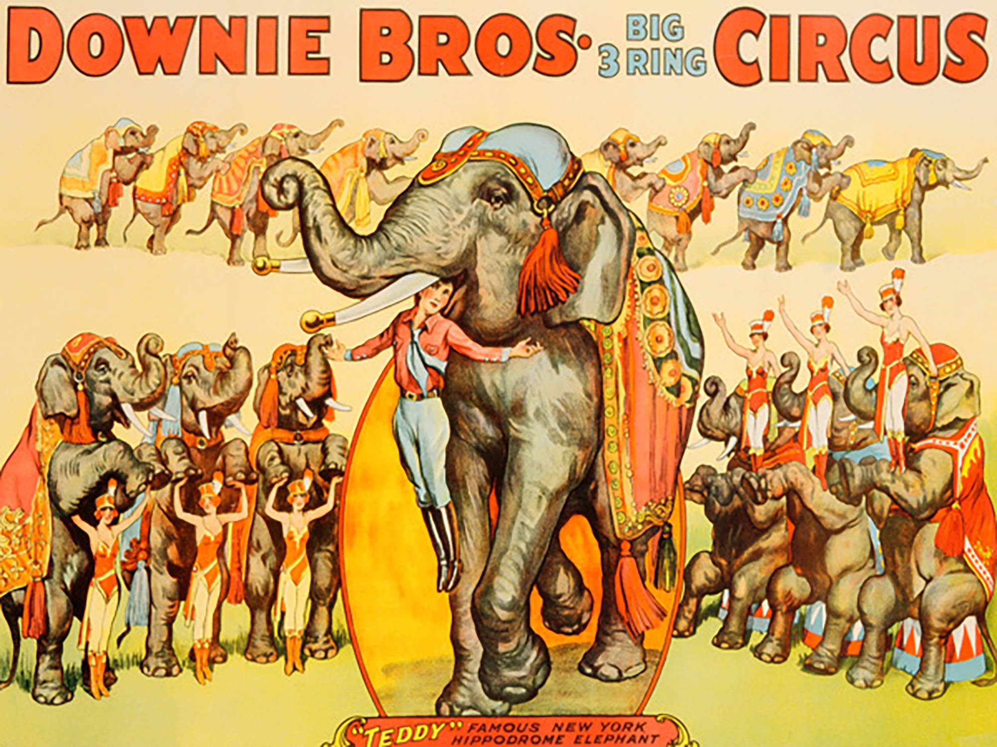 Circo de tres pistas de Downie Bros., 1935