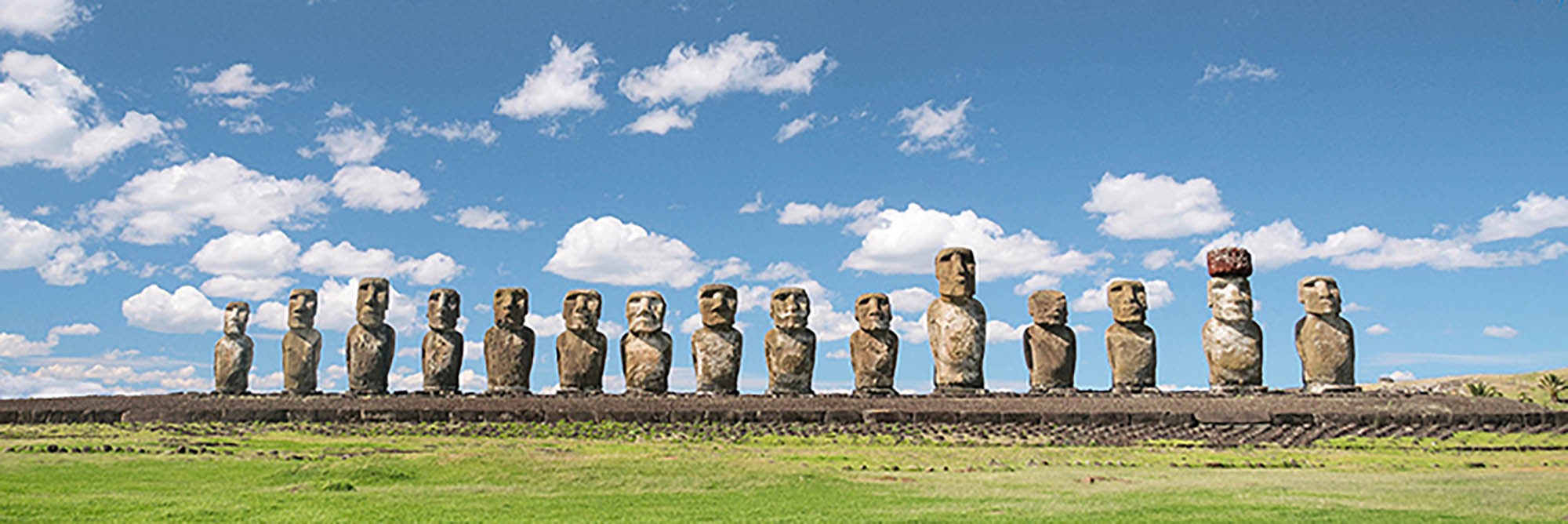Estatuas moai en Rapa Nui, Chile