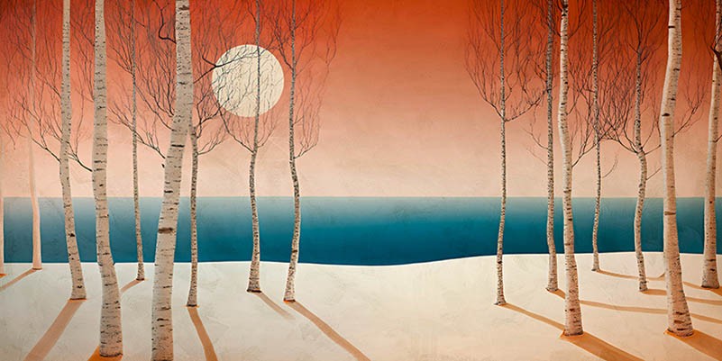 Luz de luna en el mar