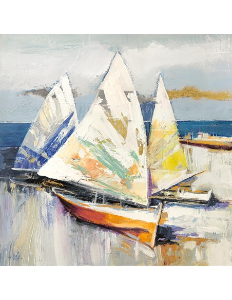 Barcas en la playa (detalle)