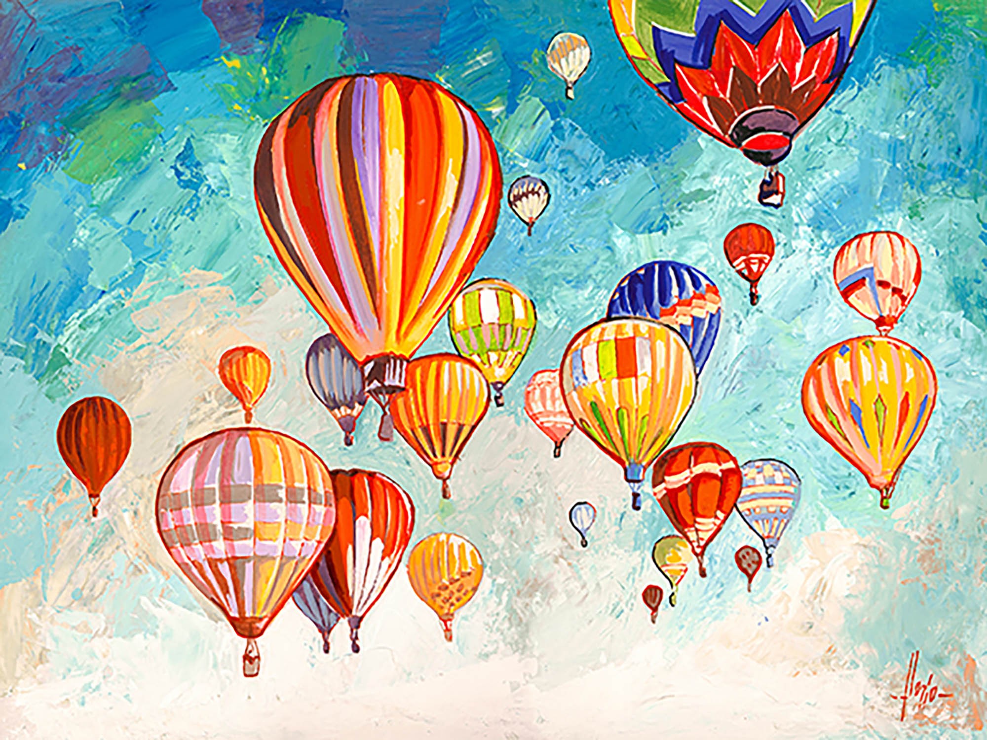 Baile en globo aerostático