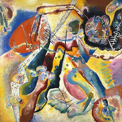 Bild mit rotem Fleck (Pintura con mancha roja), 1914