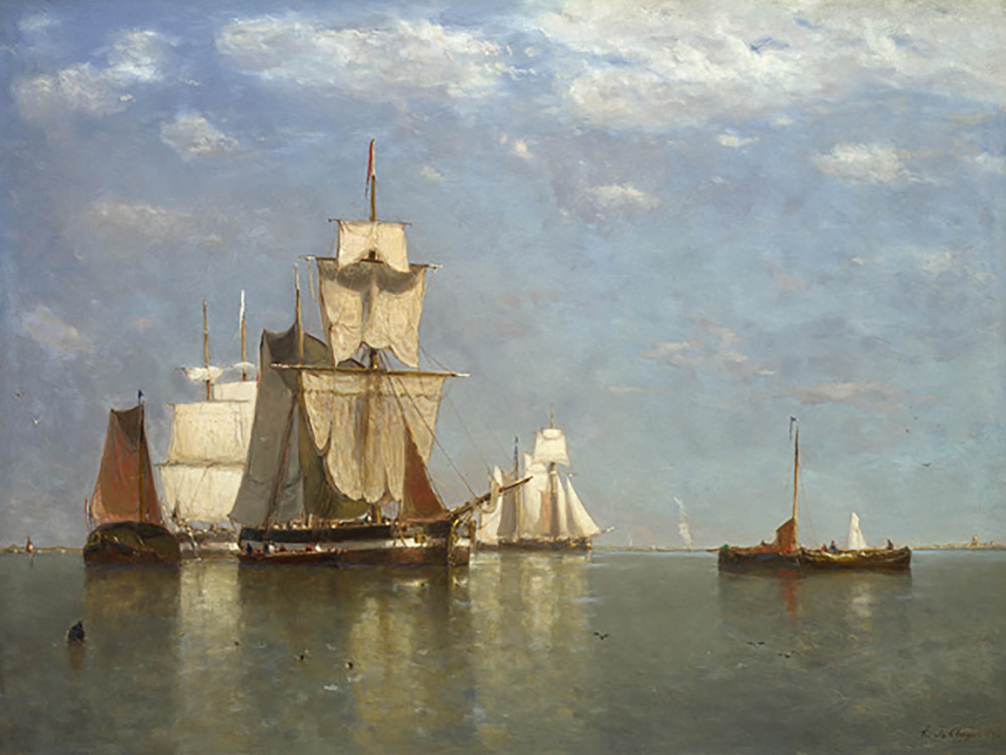 Barcos anclados en el agua