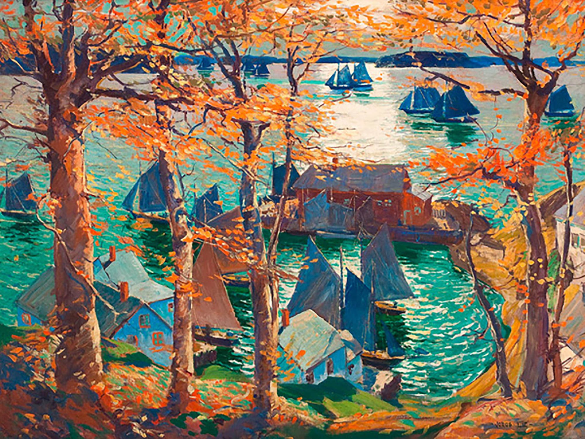 Atardecer romántico en Maine