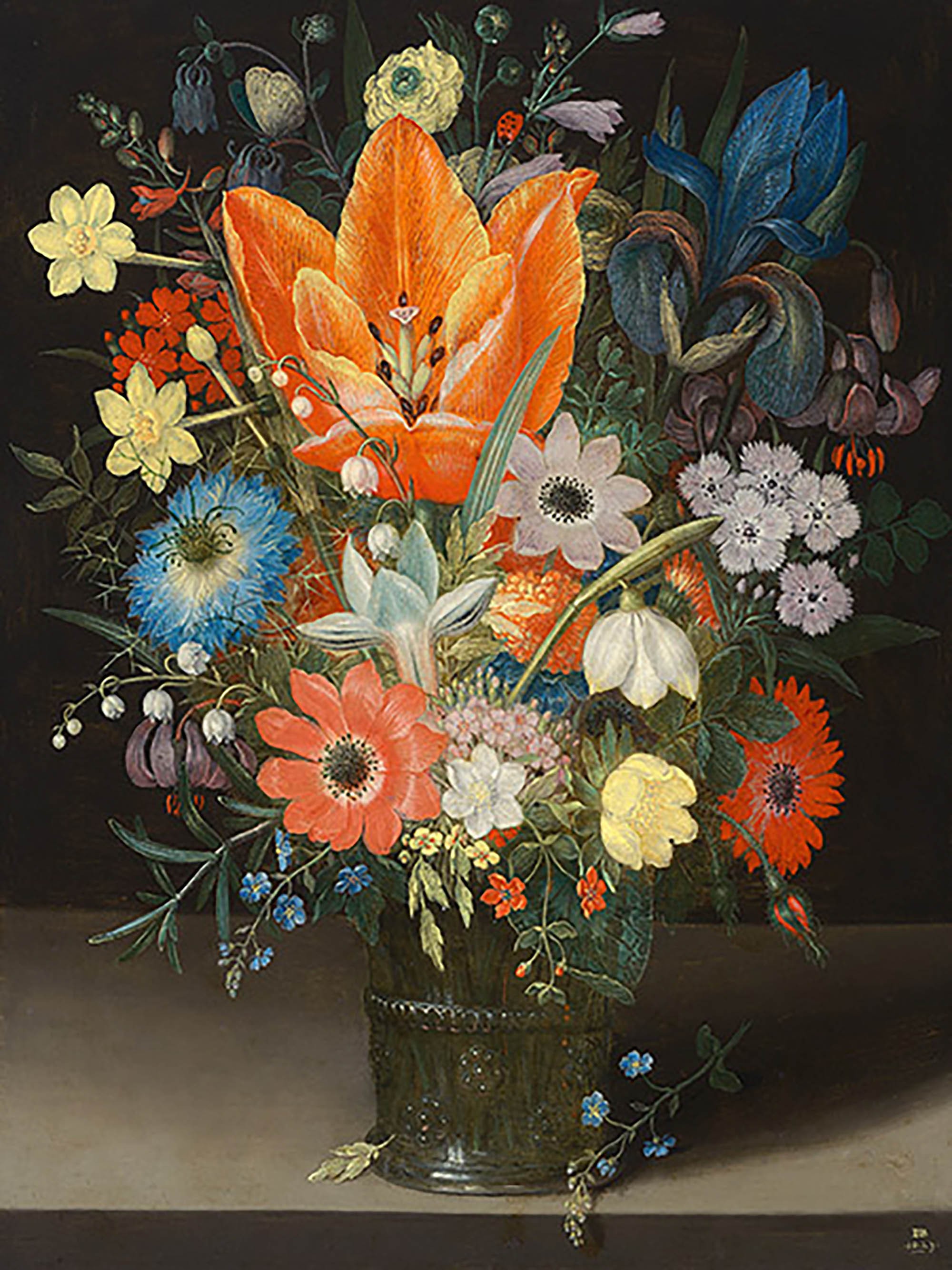 Naturaleza muerta con iris